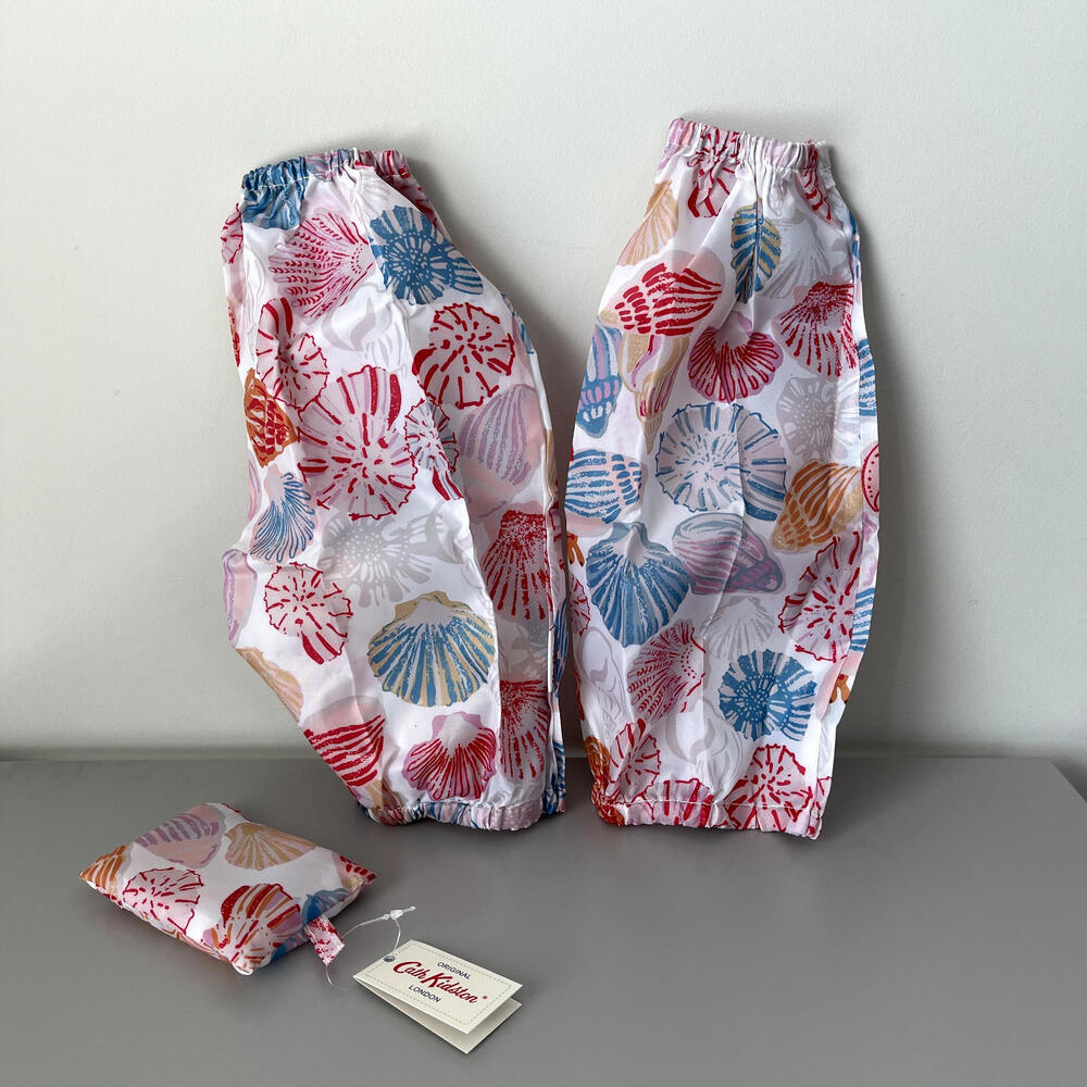 Cath Kidston Seashells Foldable Waterproof Cooking Sleeve Covers NWT